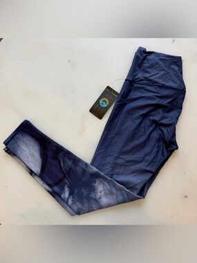 Sol & Mane Navy Spacefrog Tie-Dye Leggings